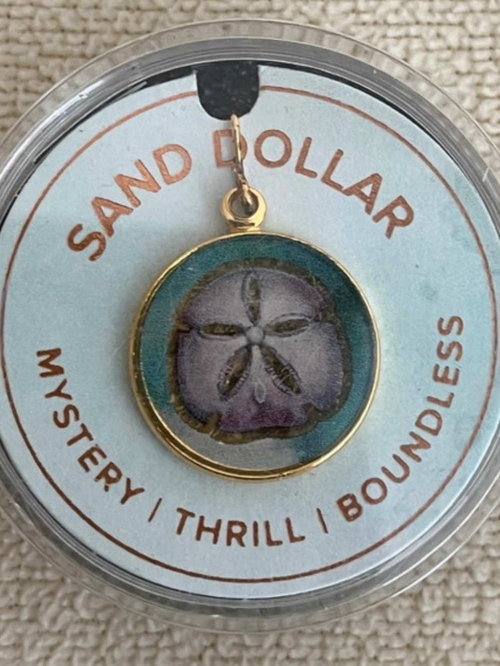 Alex and Ani Gold-Trim Sand Dollar Charm